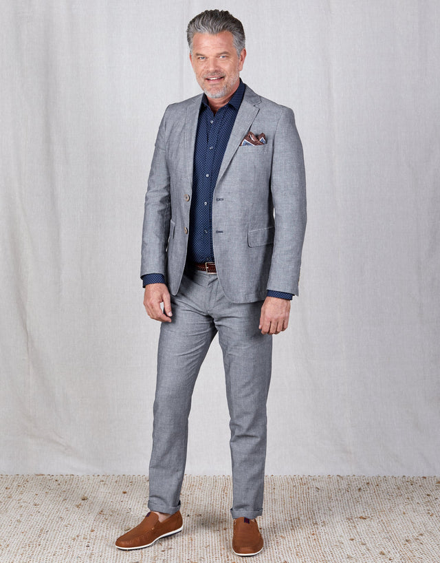 Enz Indigo Check Trouser