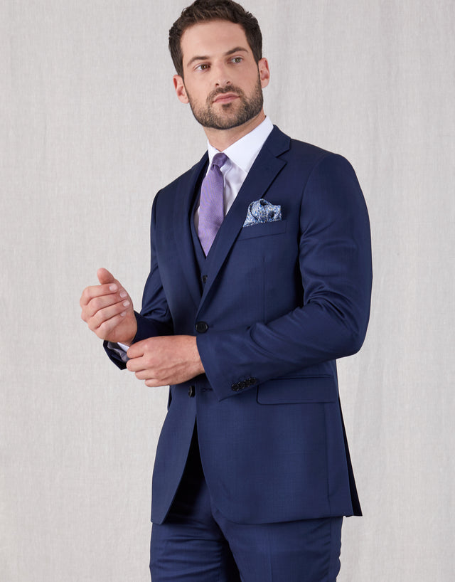 Cooper Blue Nailhead Suit Jacket
