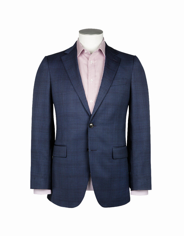 Cooper Blue Check Suit Jacket