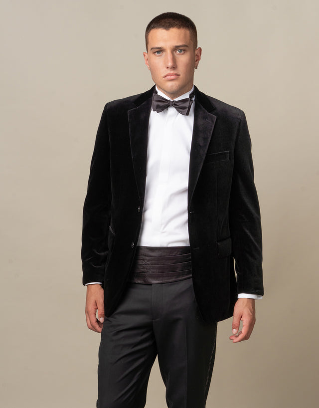 Cooper Black Velvet Blazer