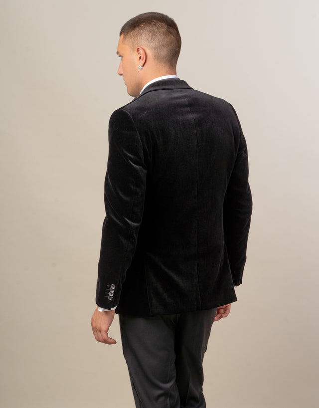 Cooper Black Velvet Blazer