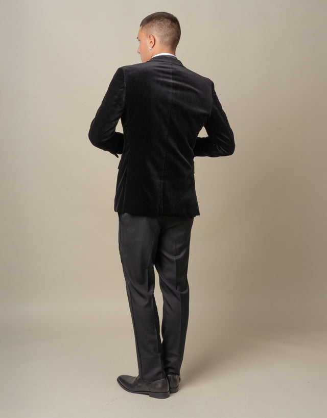 Ferry Jet Black Tuxedo Suit Trouser