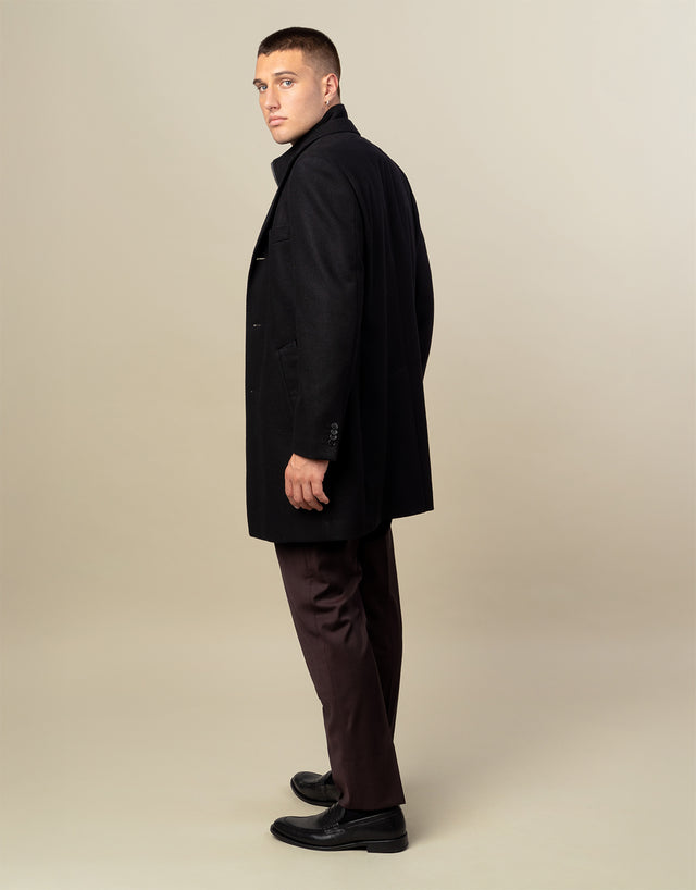 Compton Black Overcoat