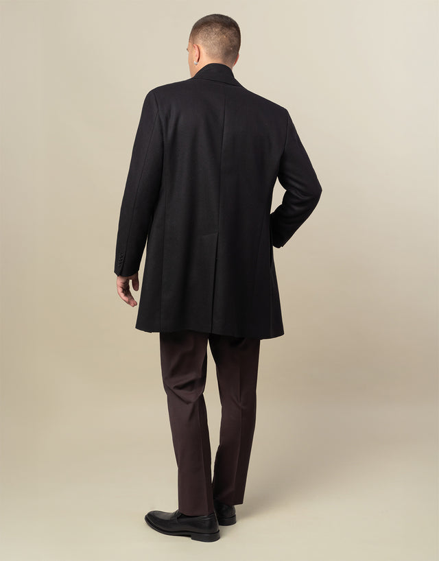 Compton Black Overcoat