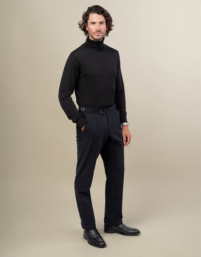 Whetu Navy Brushed Cotton Suit
