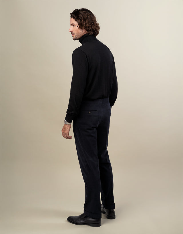 Whetu Navy Brushed Cotton Suit
