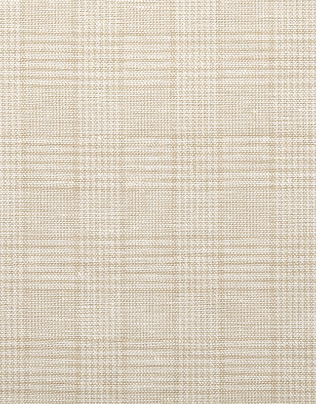 Enz Beige Check Linen Blend Trouser