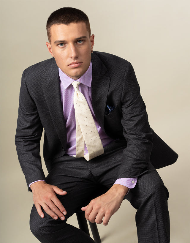 Cooper Grey Puppytooth Two Trouser Suit