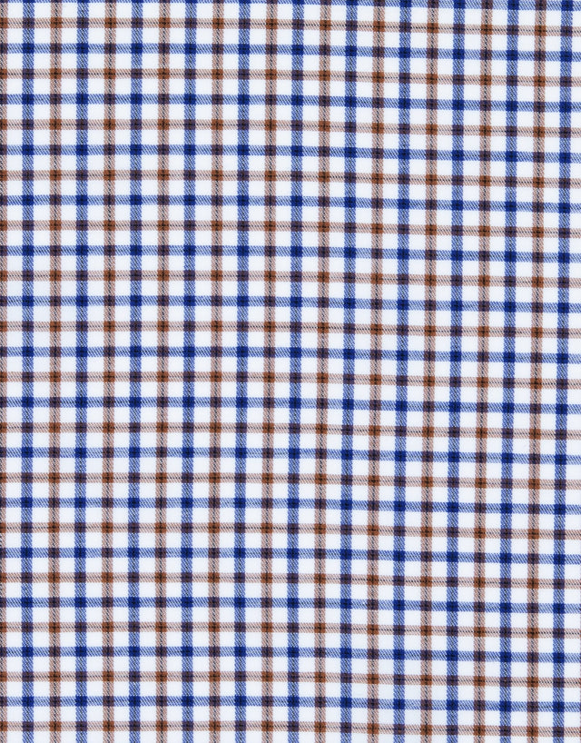Sinatra Brown & Navy Check Shirt