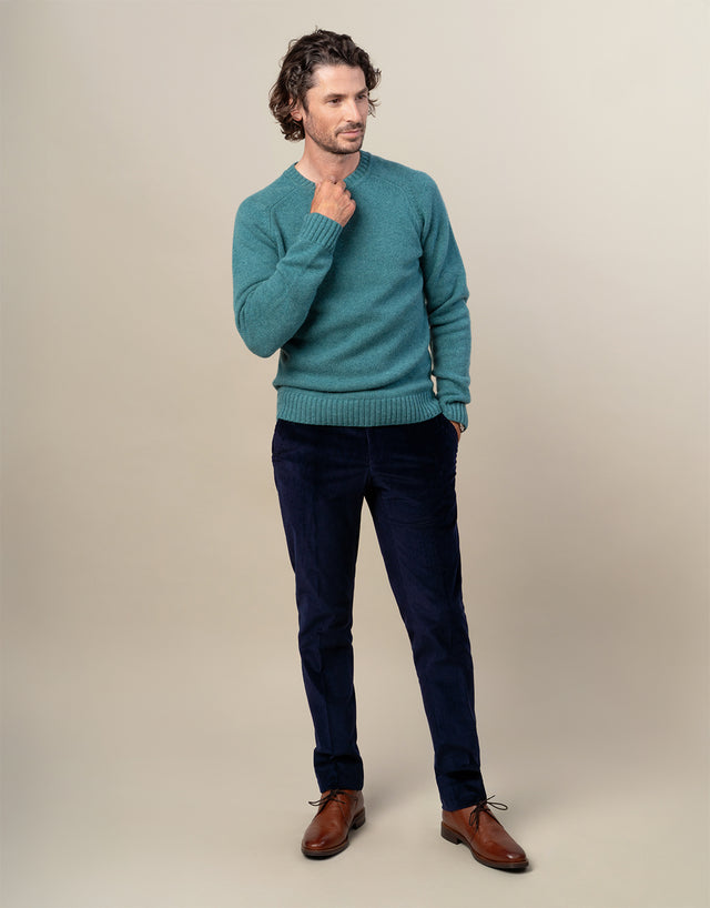 Kaiapoi Seafoam Green Shetland Sweater
