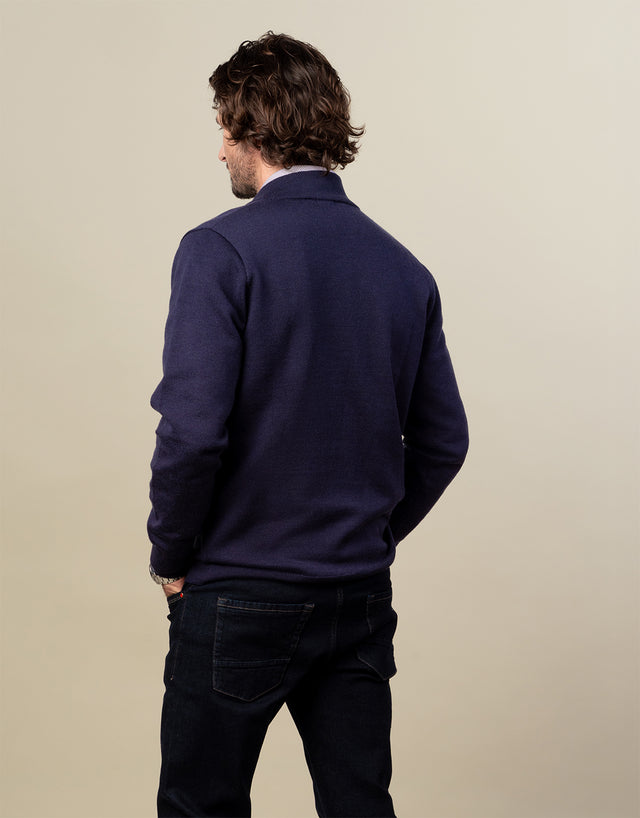 Mataura Indigo Blue 1/4 Zip Jersey