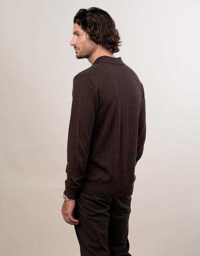 Owaka Chocolate Merino Polo