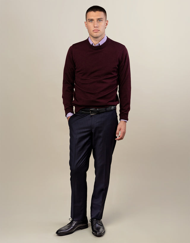 Lotus Navy Pinstripe Suit Trouser