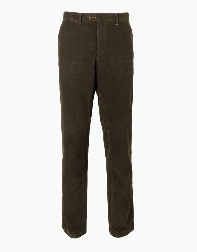 Tyler Dark Green Corduroy Chinos