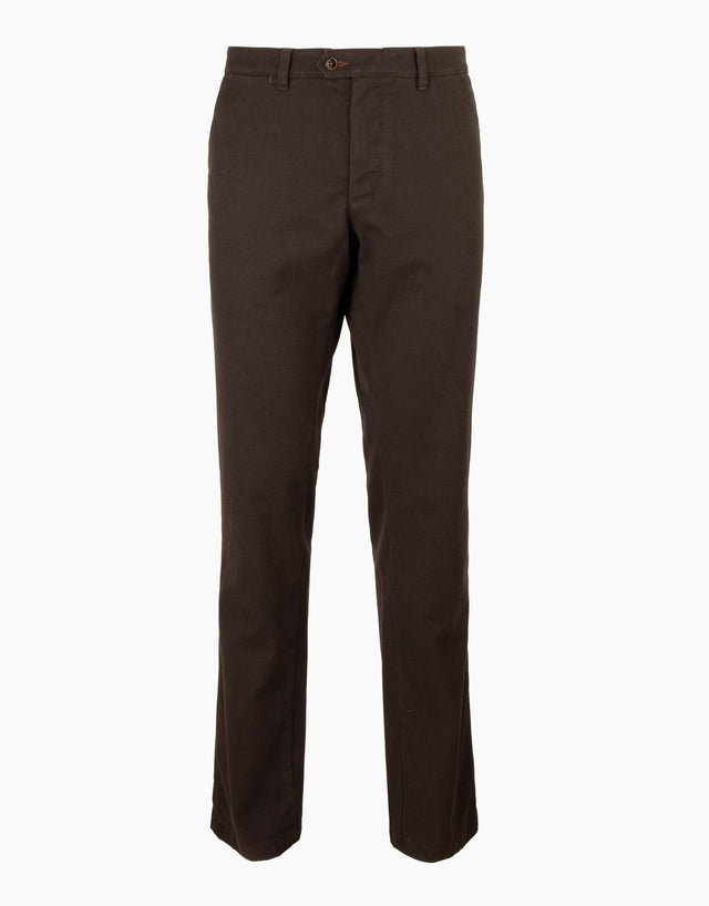 Tyler Dark Brown Birdseye Chinos