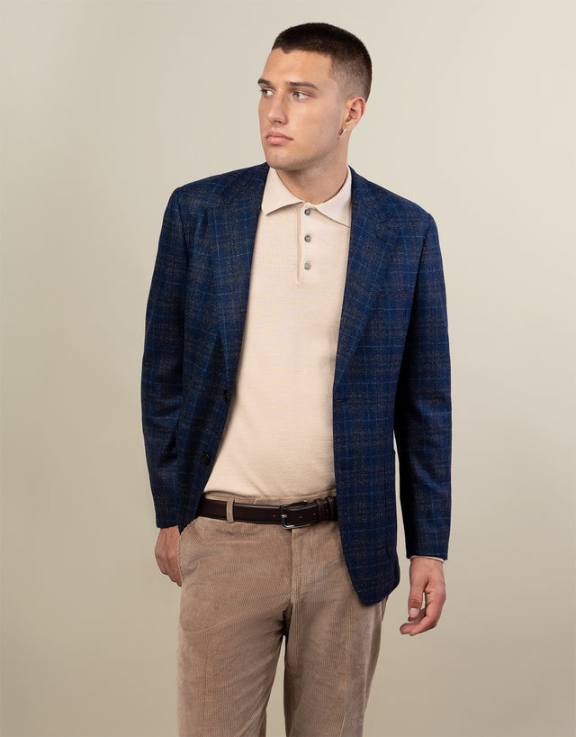 Owaka Beige Merino Polo