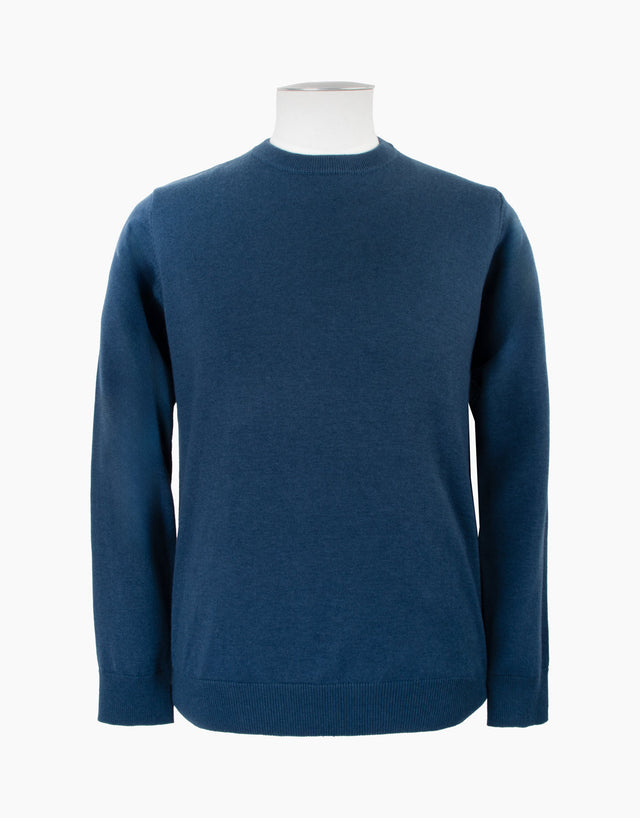 Naseby Cobalt Blue Crew Neck Jersey