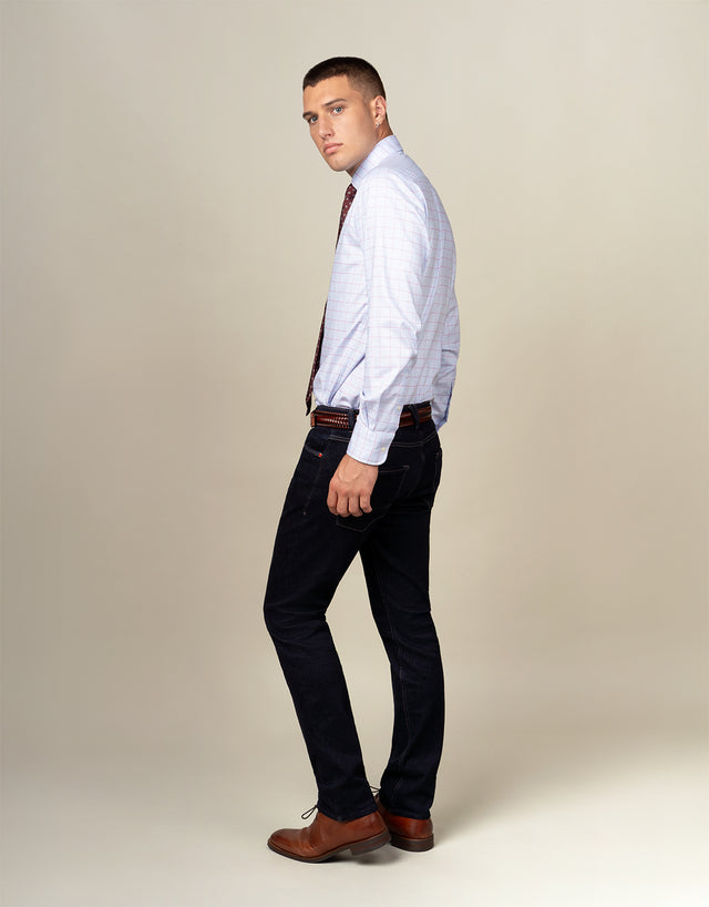 Austin Jean Dark Indigo Rinse Wash