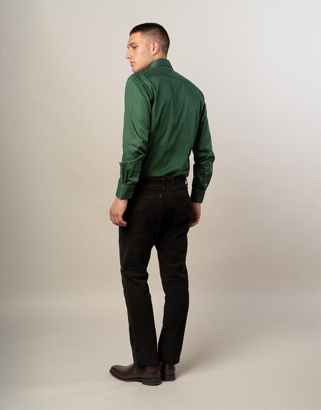 Tyler Dark Green Corduroy Chinos