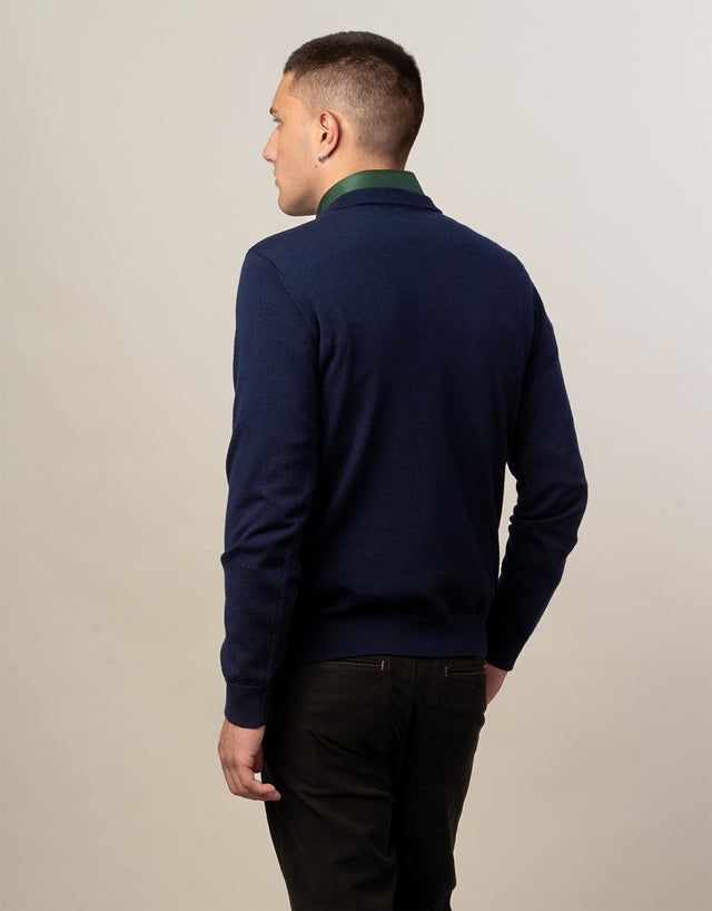 Naseby Navy Crew Neck Jersey