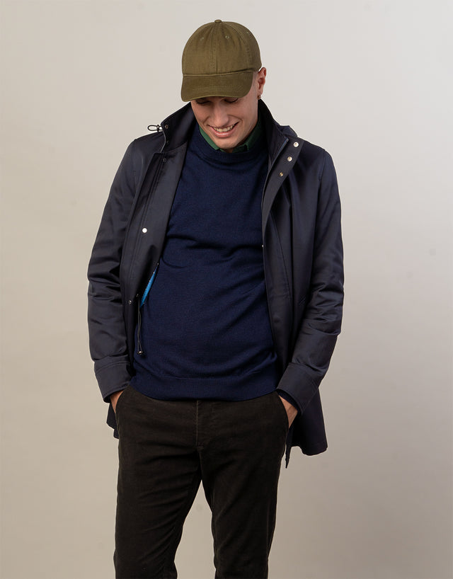 Naseby Navy Crew Neck Jersey