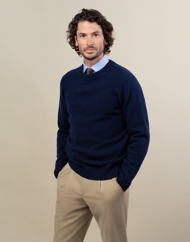 Kaiapoi Navy Shetland Sweater