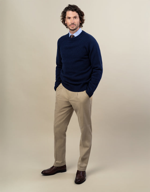Evans Beige Brushed Cotton Trouser