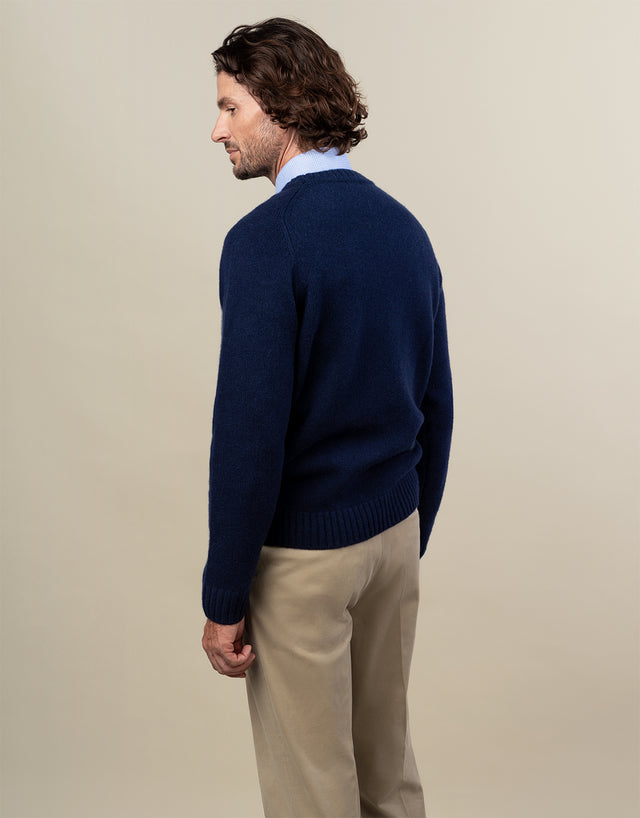 Kaiapoi Navy Shetland Sweater