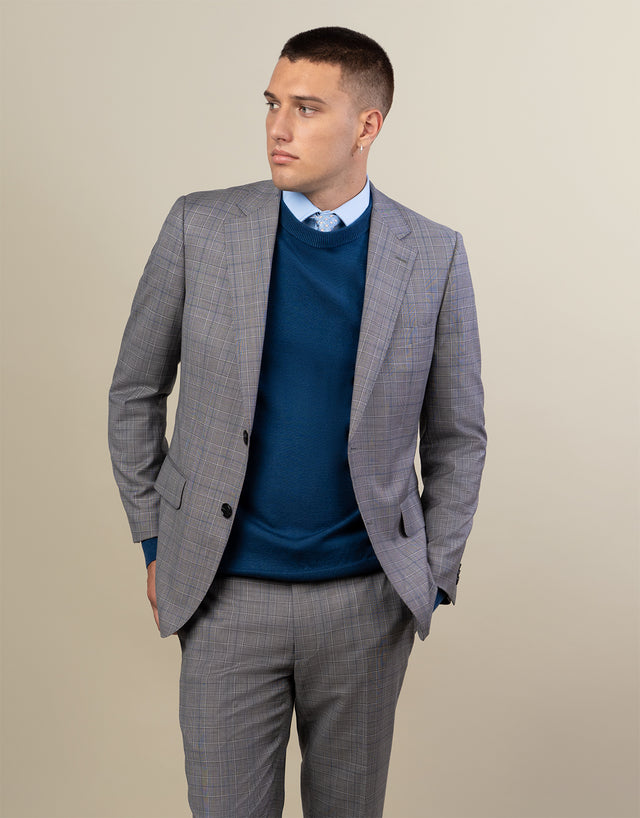 Naseby Cobalt Blue Crew Neck Jersey