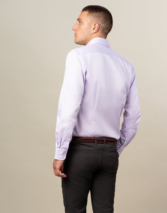 London Lilac Fine Twill Shirt