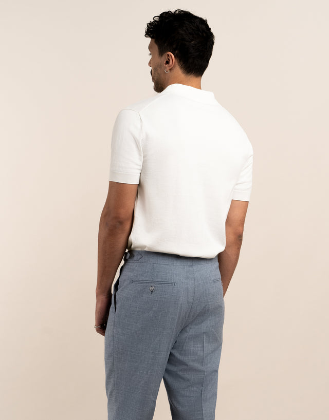 Amalfi OffWhite Knitted Polo