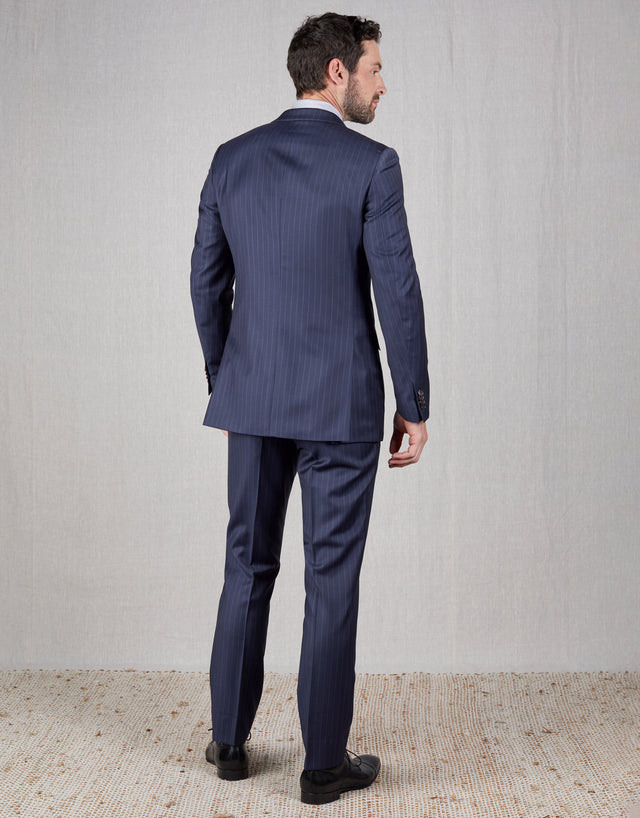 Cooper Navy Stripe Two Piece Suit