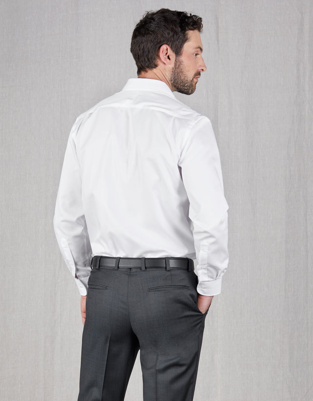 Sinatra White Twill Shirt