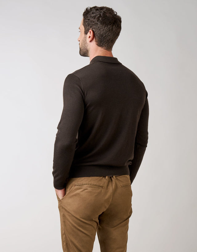 Owaka Chocolate Merino Polo