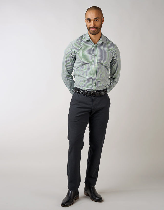 Tyler Navy Birdseye Chinos