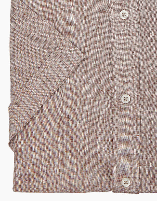 Raglan light brown short sleeve shirt