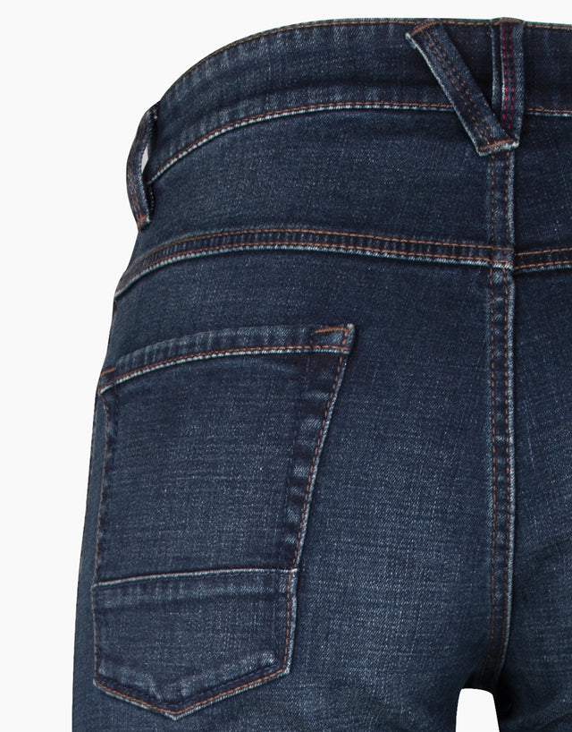 Kurt Dark Blue Washed & Faded Jeans
