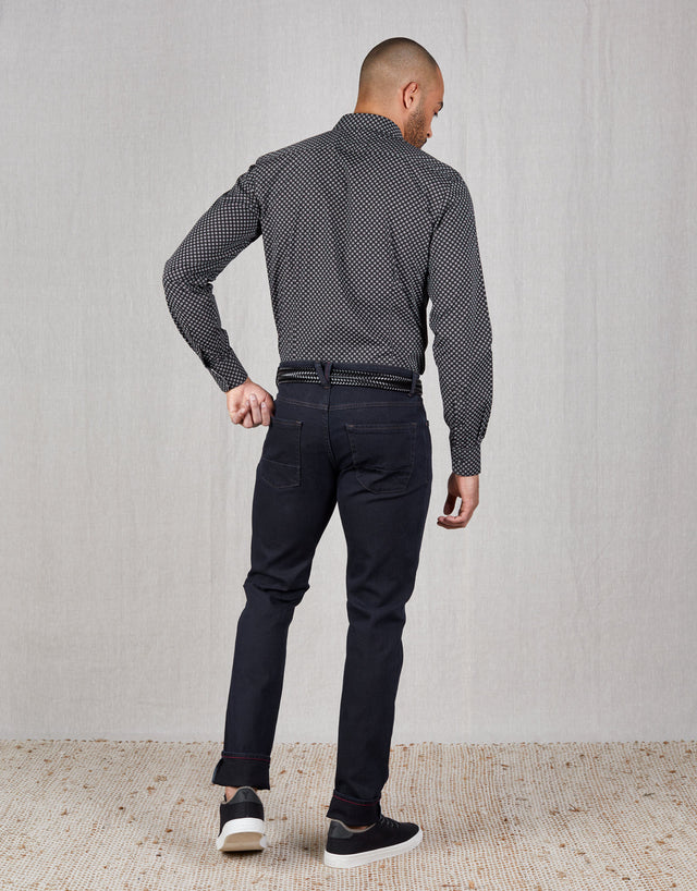 Kurt Textured Indigo Jeans